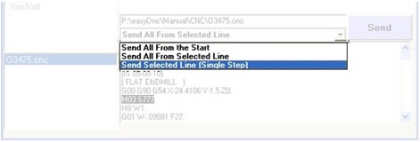 Transmission mode properties control interface